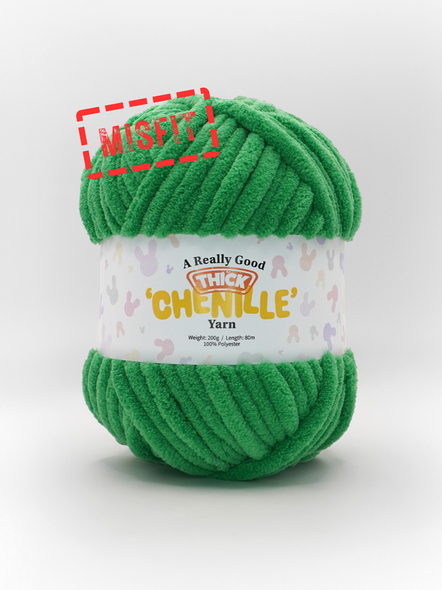 (MISFITS RANGE) A Really Good THICK Chenille Yarn - 200g/80m