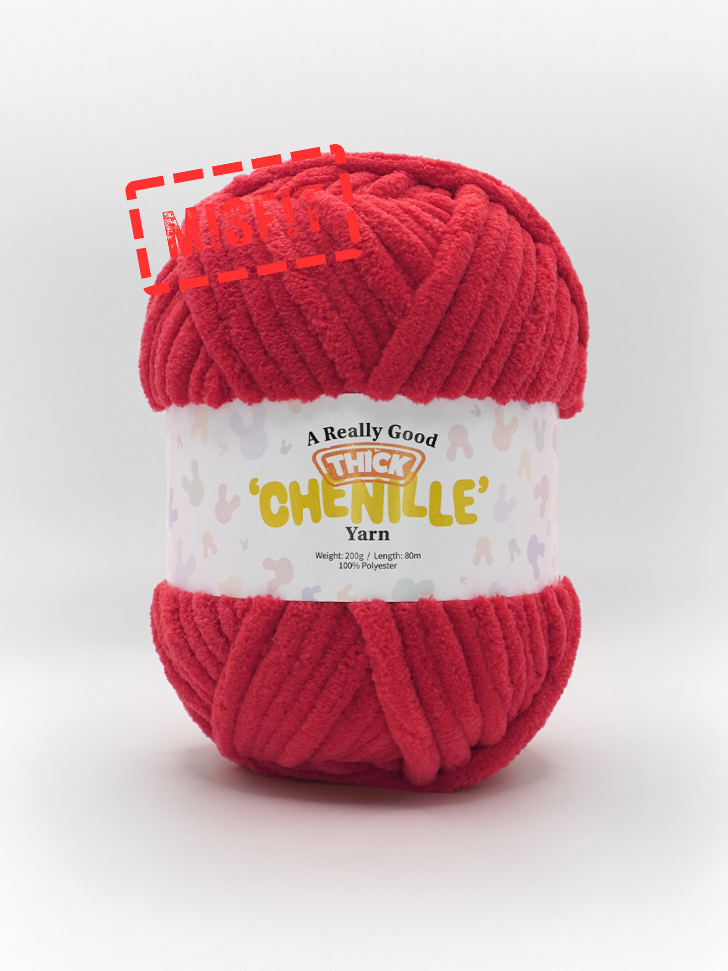 (MISFITS RANGE) A Really Good THICK Chenille Yarn - 200g/80m