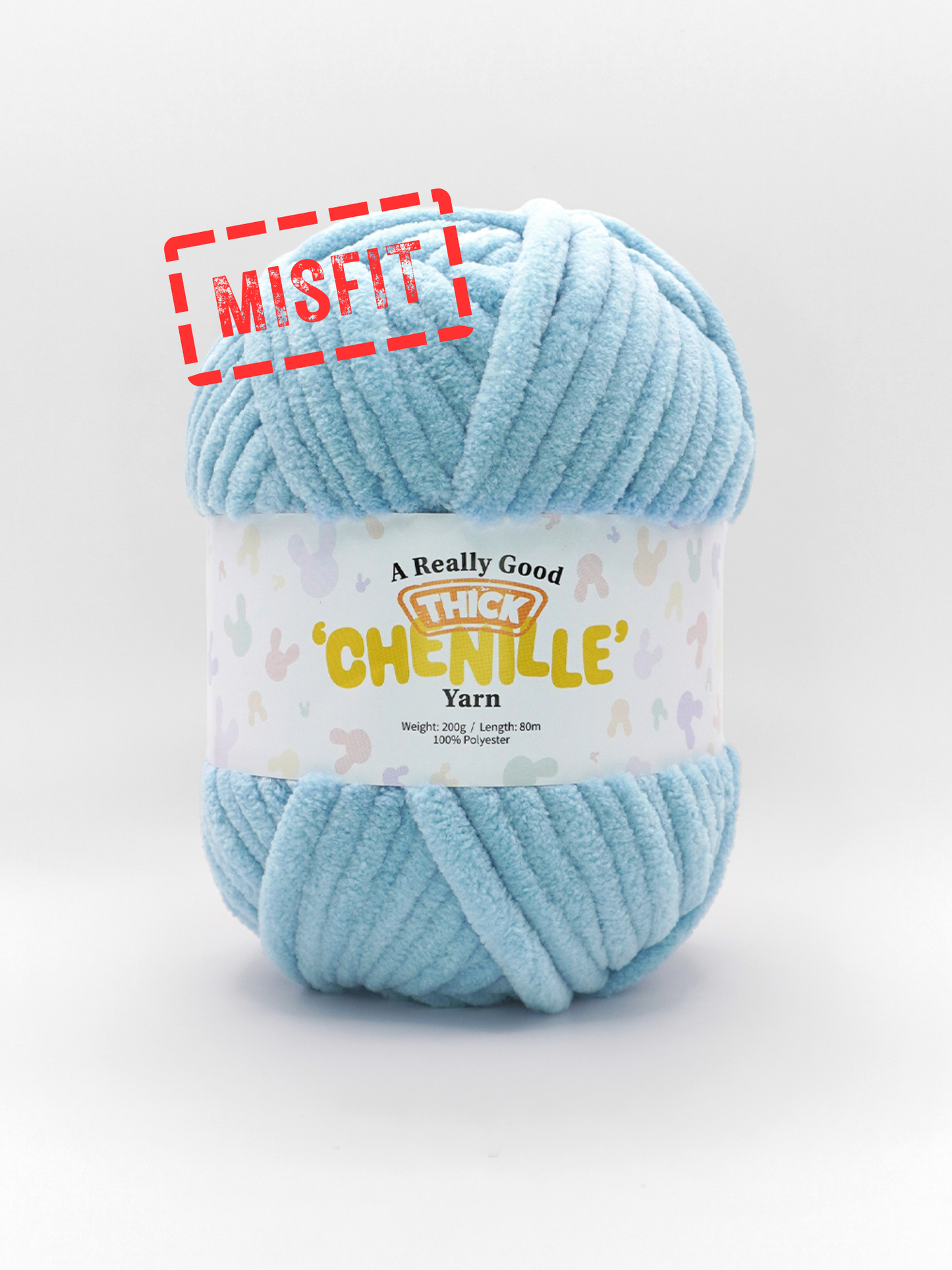 (MISFITS RANGE) A Really Good THICK Chenille Yarn - 200g/80m