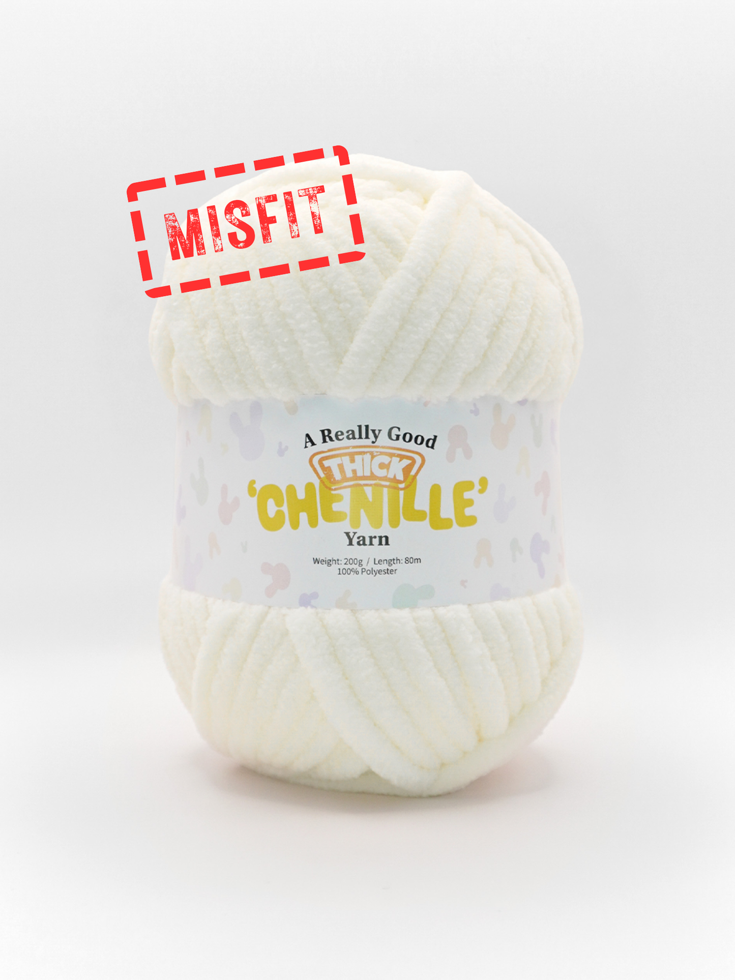 (MISFITS RANGE) A Really Good THICK Chenille Yarn - 200g/80m