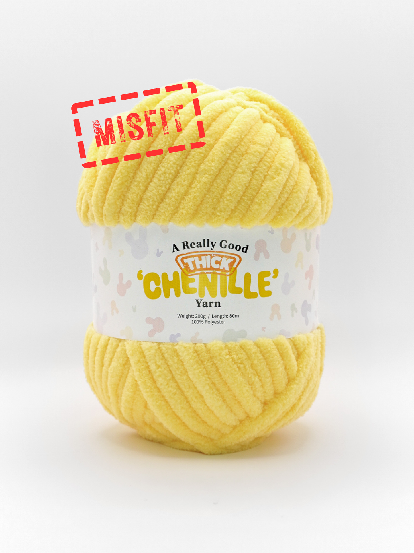 (MISFITS RANGE) A Really Good THICK Chenille Yarn - 200g/80m