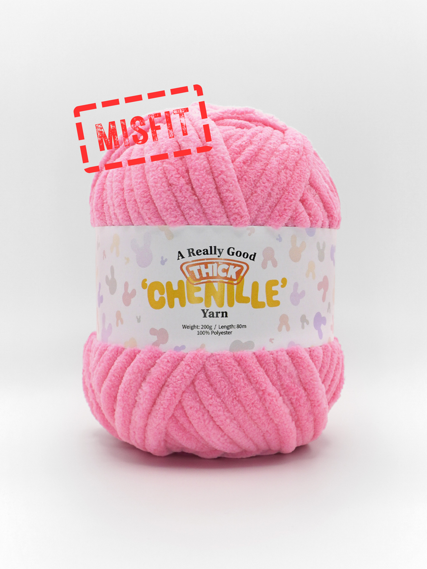 (MISFITS RANGE) A Really Good THICK Chenille Yarn - 200g/80m