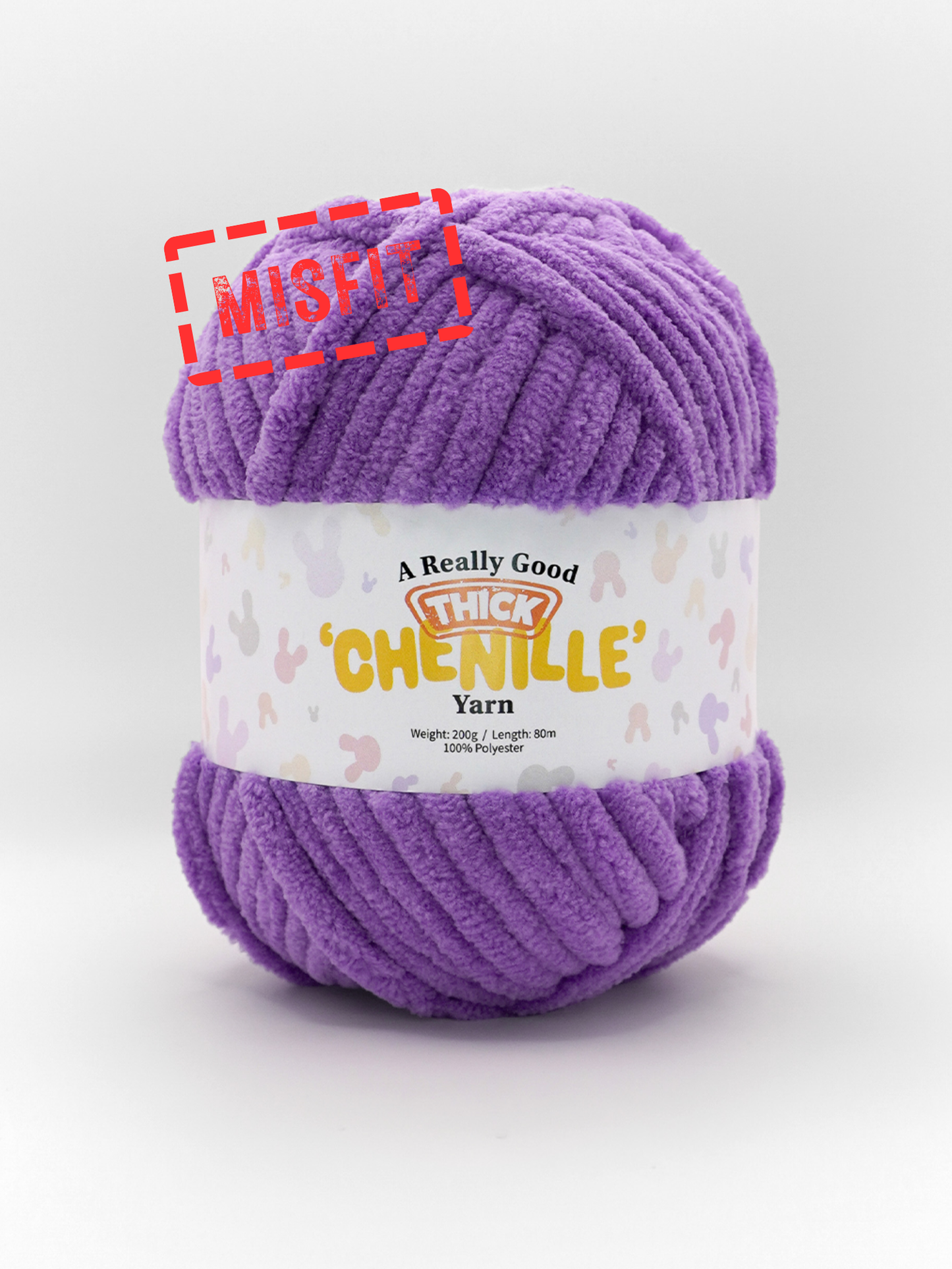 (MISFITS RANGE) A Really Good THICK Chenille Yarn - 200g/80m