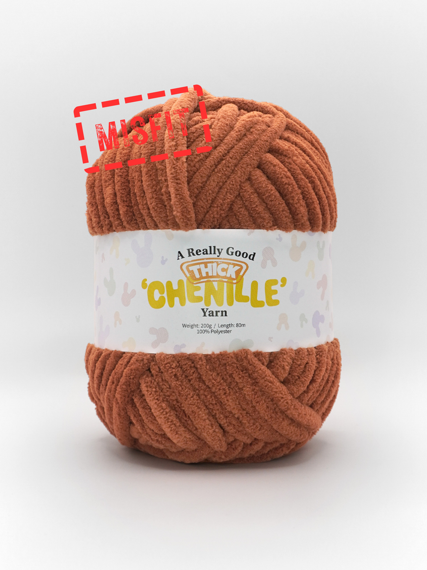 (MISFITS RANGE) A Really Good THICK Chenille Yarn - 200g/80m