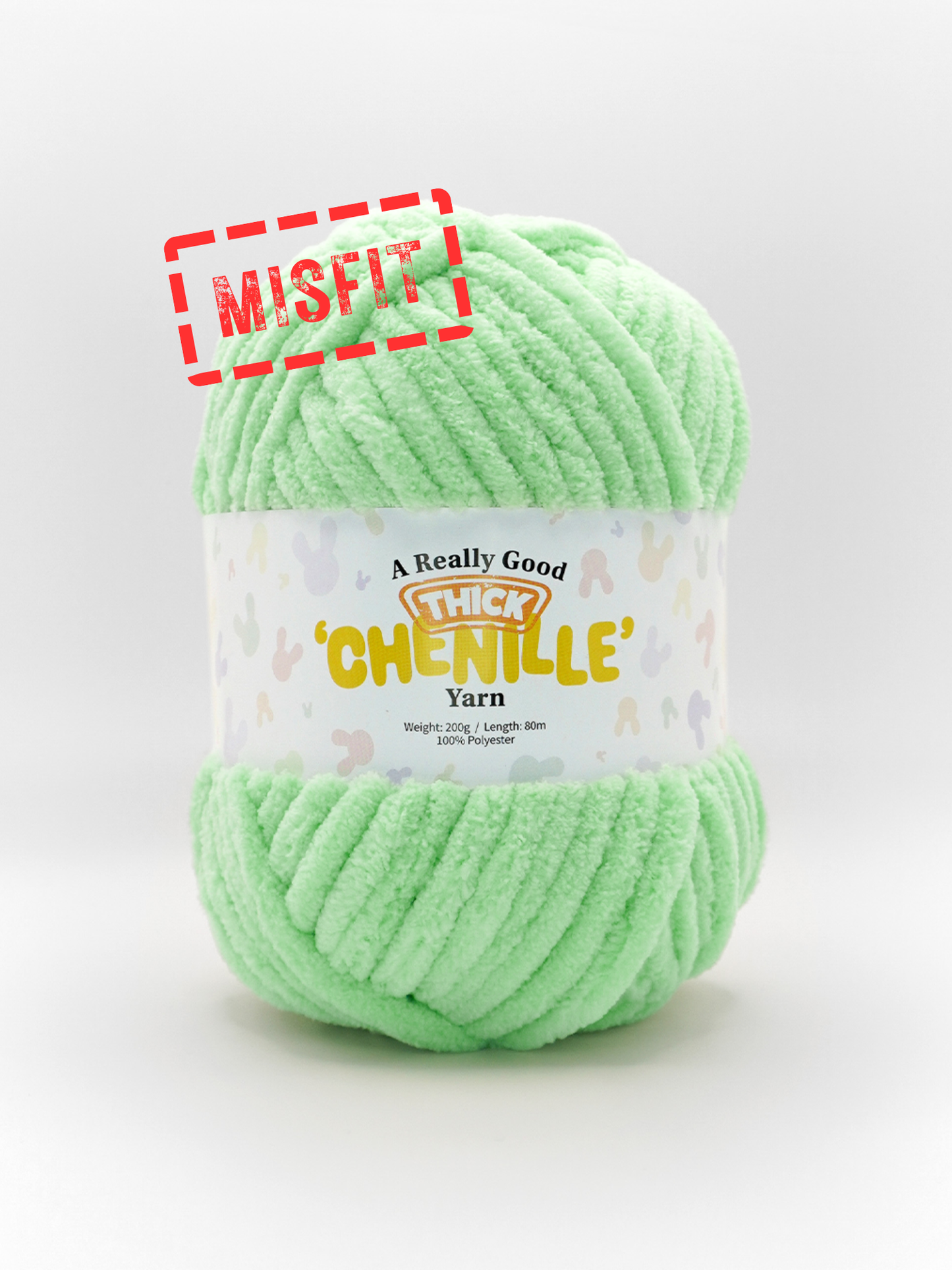 (MISFITS RANGE) A Really Good THICK Chenille Yarn - 200g/80m