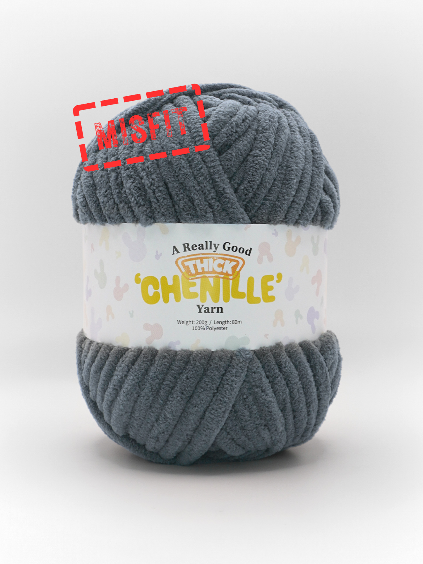(MISFITS RANGE) A Really Good THICK Chenille Yarn - 200g/80m