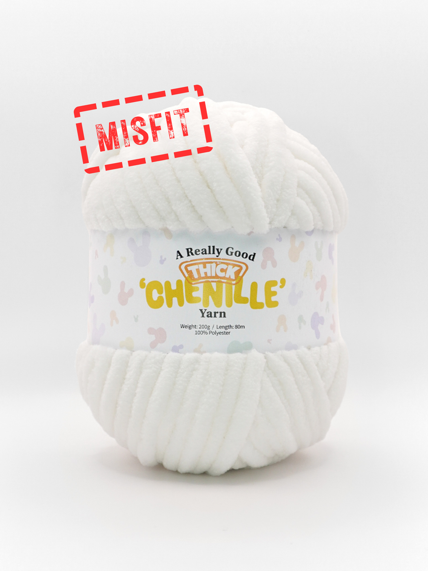 (MISFITS RANGE) A Really Good THICK Chenille Yarn - 200g/80m